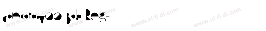 ConcordW00 Bold Reg字体转换